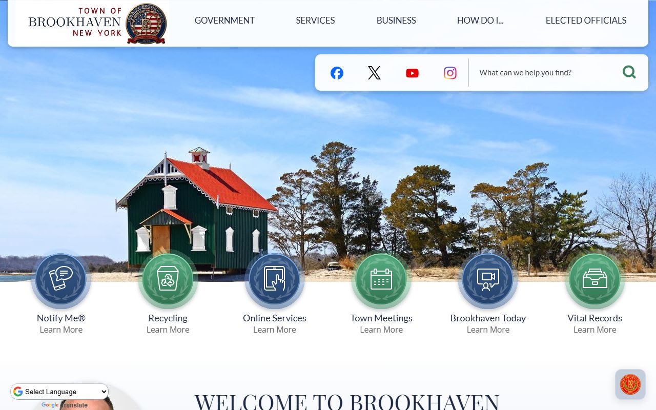 Town of Brookhaven information page for sex offender monitoring in Brookhaven