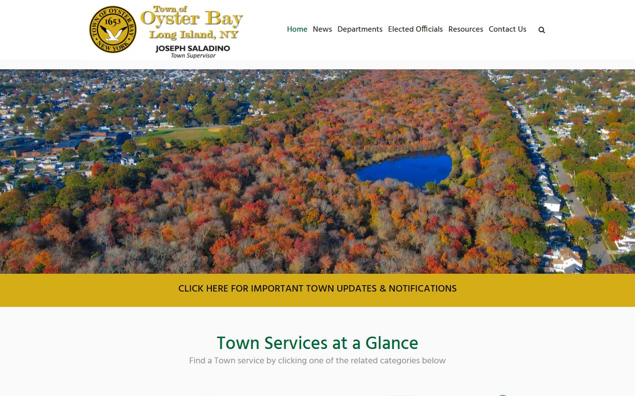 Town of Oyster Bay information page for sex offender monitoring